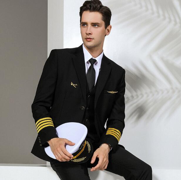 Men'S Formal Wear - Aviation Professional Wear Aviator Uniform Men
