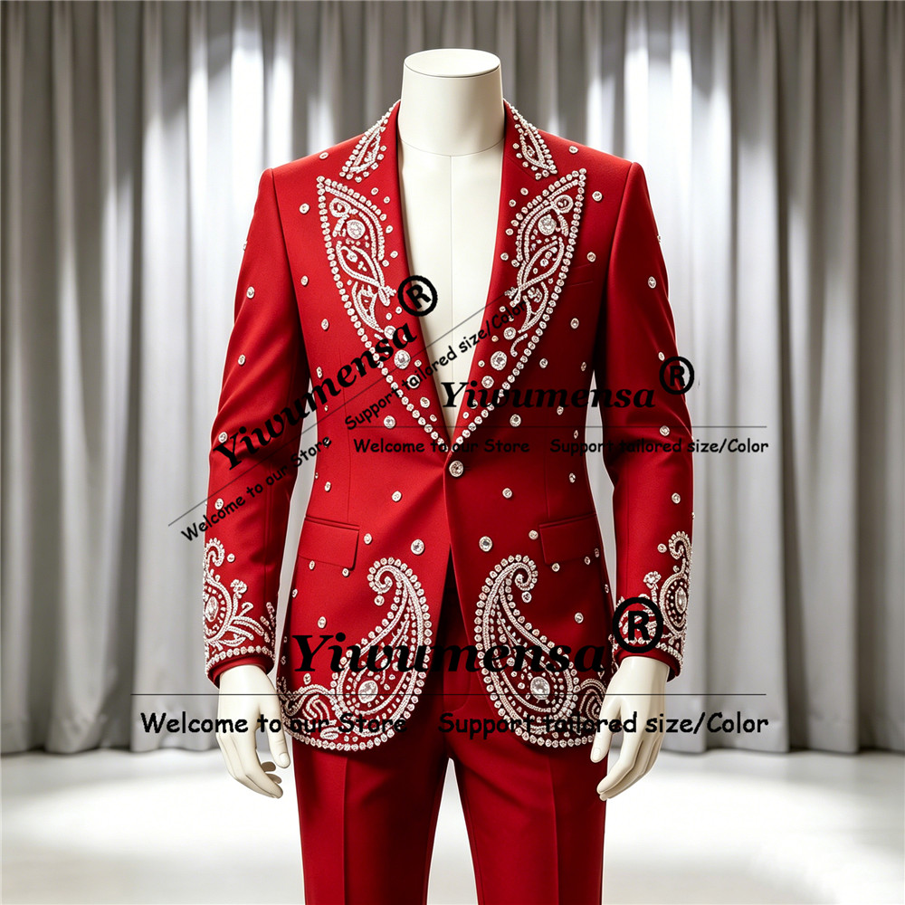 Sparkly Jewelry Stones Ornamen - Men'S Formal Wear Attire 评论和价格