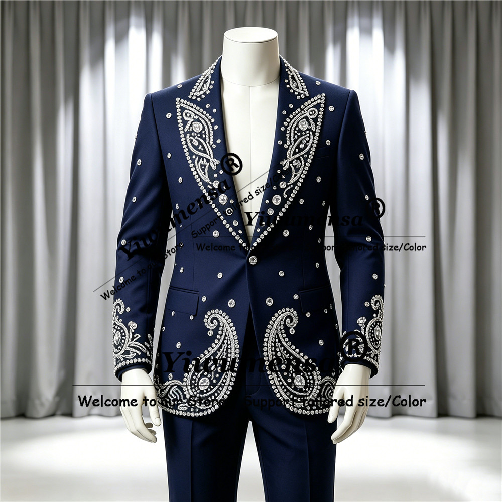 Sparkly Jewelry Stones Ornamen - Men'S Formal Wear Attire 评论和价格