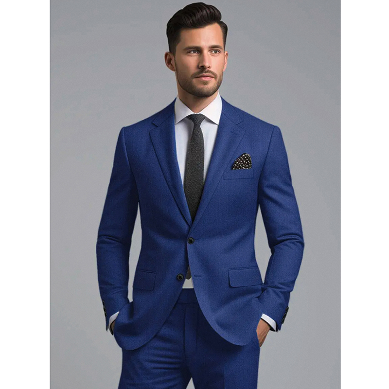 Men's Suit Set 2 Piece Stylish - Men Formal Wear Wedding 评论和价格