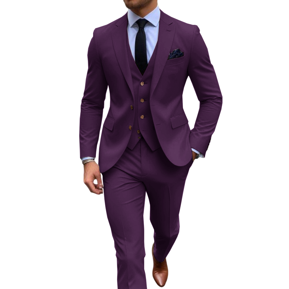 Pink 3 Piece Men's Suits For W - Men'S Formal Wear Attire 评论和价格