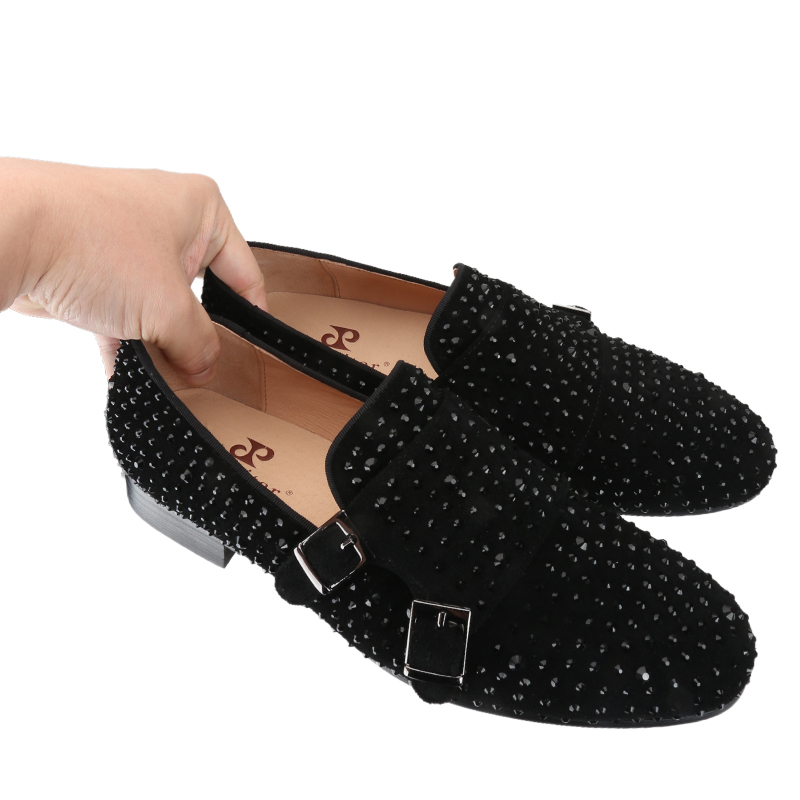 Piergitar New Black Suede Men  - Men'S Formal Wear 评论和价格