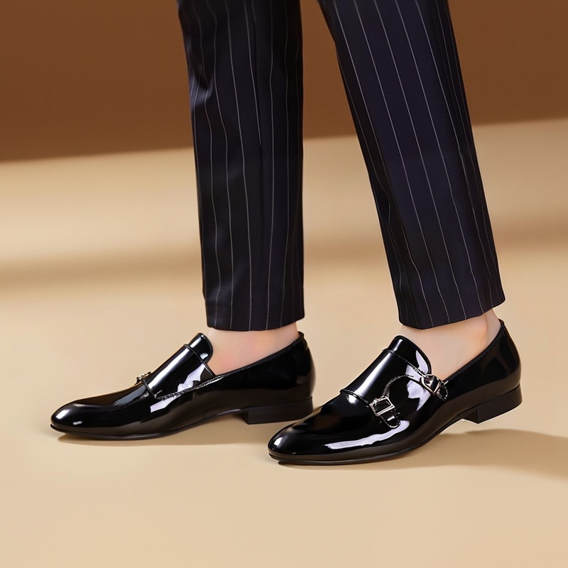 Piergitar New Black Color Pate - Men'S Formal Wear 评论和价格