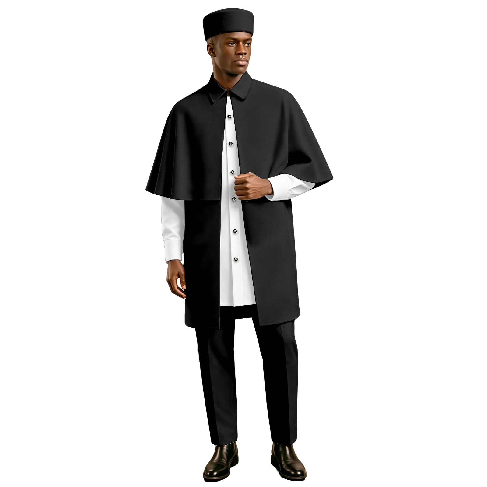 Men African 4 Piece Cape Outfi - Men'S Formal Ethnic Wear 评论和价格