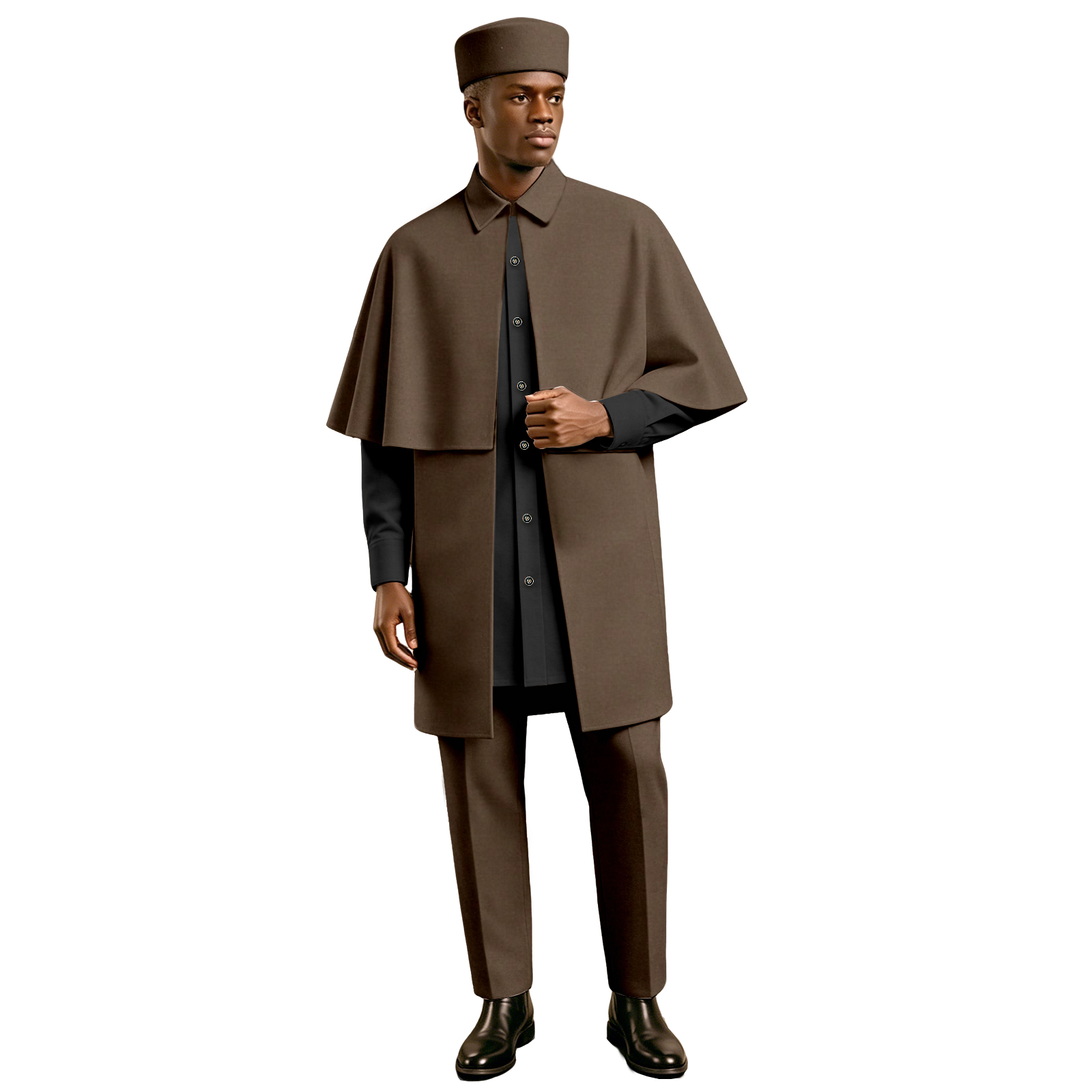 Men African 4 Piece Cape Outfi - Men'S Formal Ethnic Wear 评论和价格