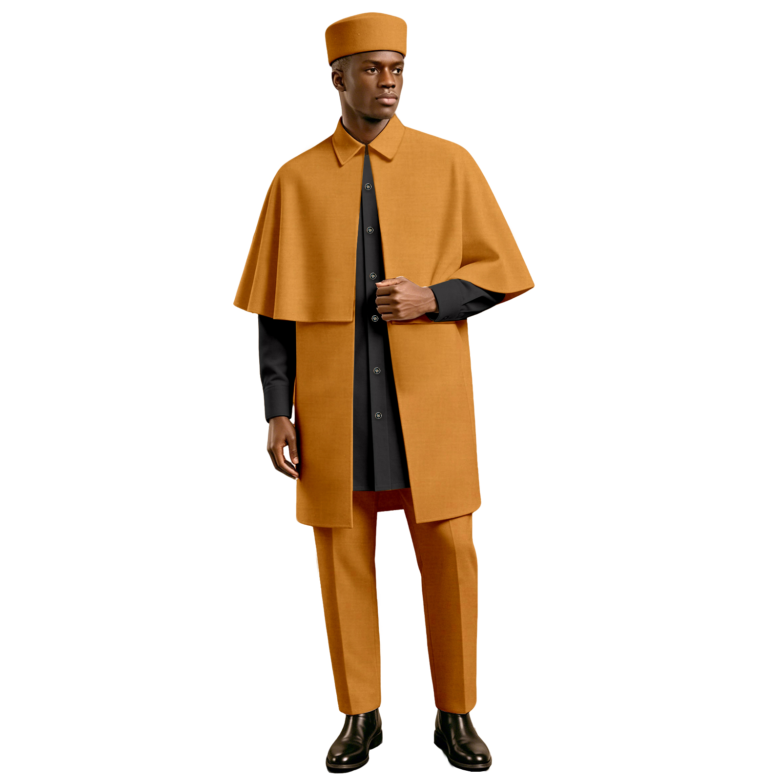 Men African 4 Piece Cape Outfi - Men'S Formal Ethnic Wear 评论和价格