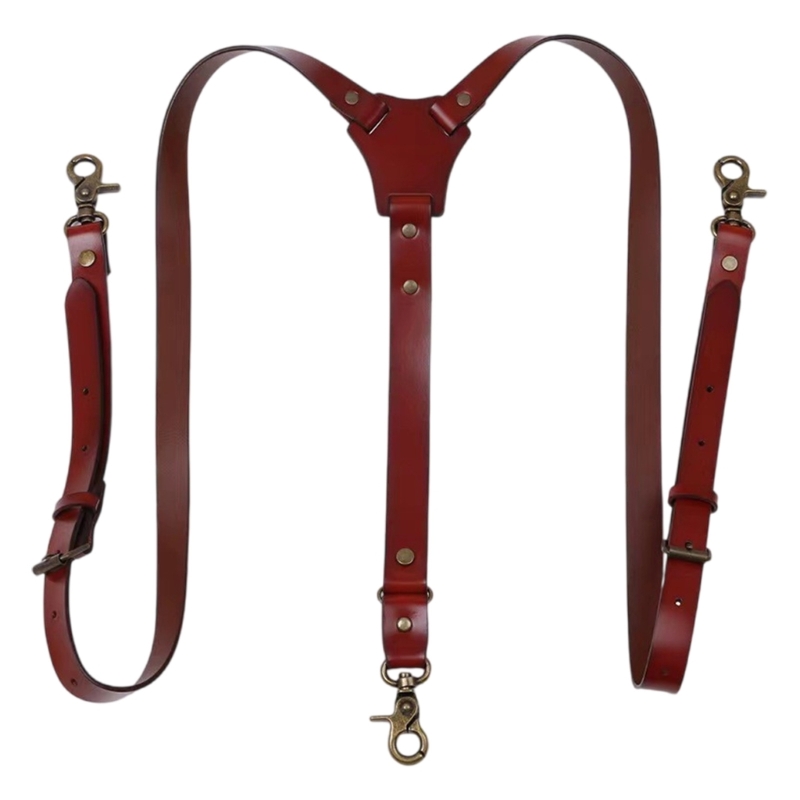  Classical PU Leather Suspende - Men'S Formal Wear With Suspenders 评论和价格