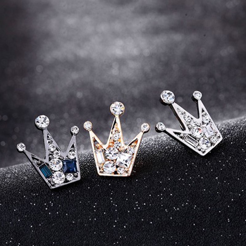 Luxury Metal Crown Brooch For  - Tuxedo Lapel Pin 评论和价格