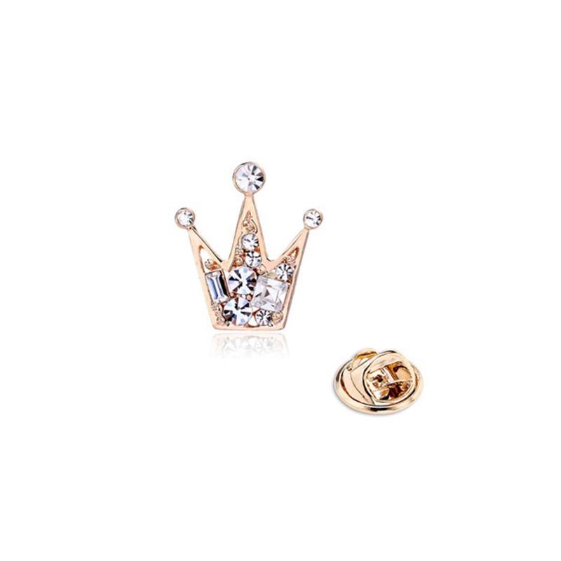 Luxury Metal Crown Brooch For  - Tuxedo Lapel Pin 评论和价格