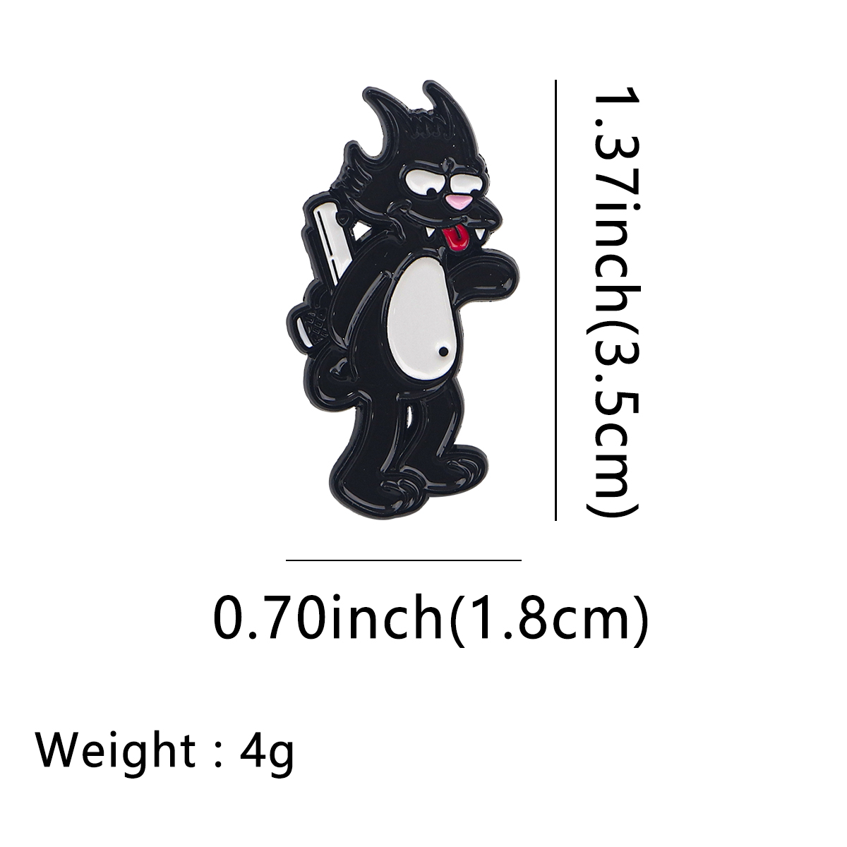 Comedy Cartoon Mouse Cat Soft  - Tuxedo Lapel Pin 评论和价格