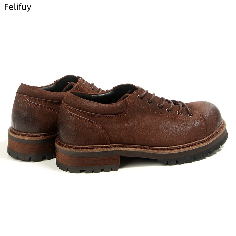 Retro Cowhide Mens Casual Busi - Men'S Formal Wear 评论和价格