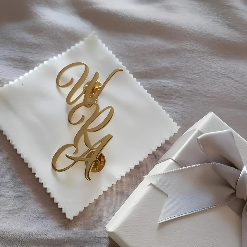 Custom Monogram Initial Name S - Tuxedo Lapel Pin 评论和价格