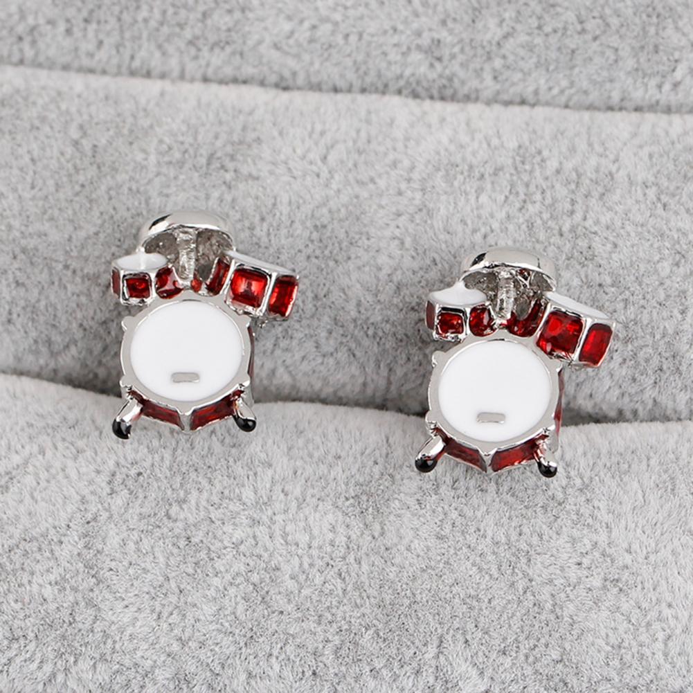 1 Pair Men Cufflinks Drum Shap - Men'S Formal Wear Attire 评论和价格