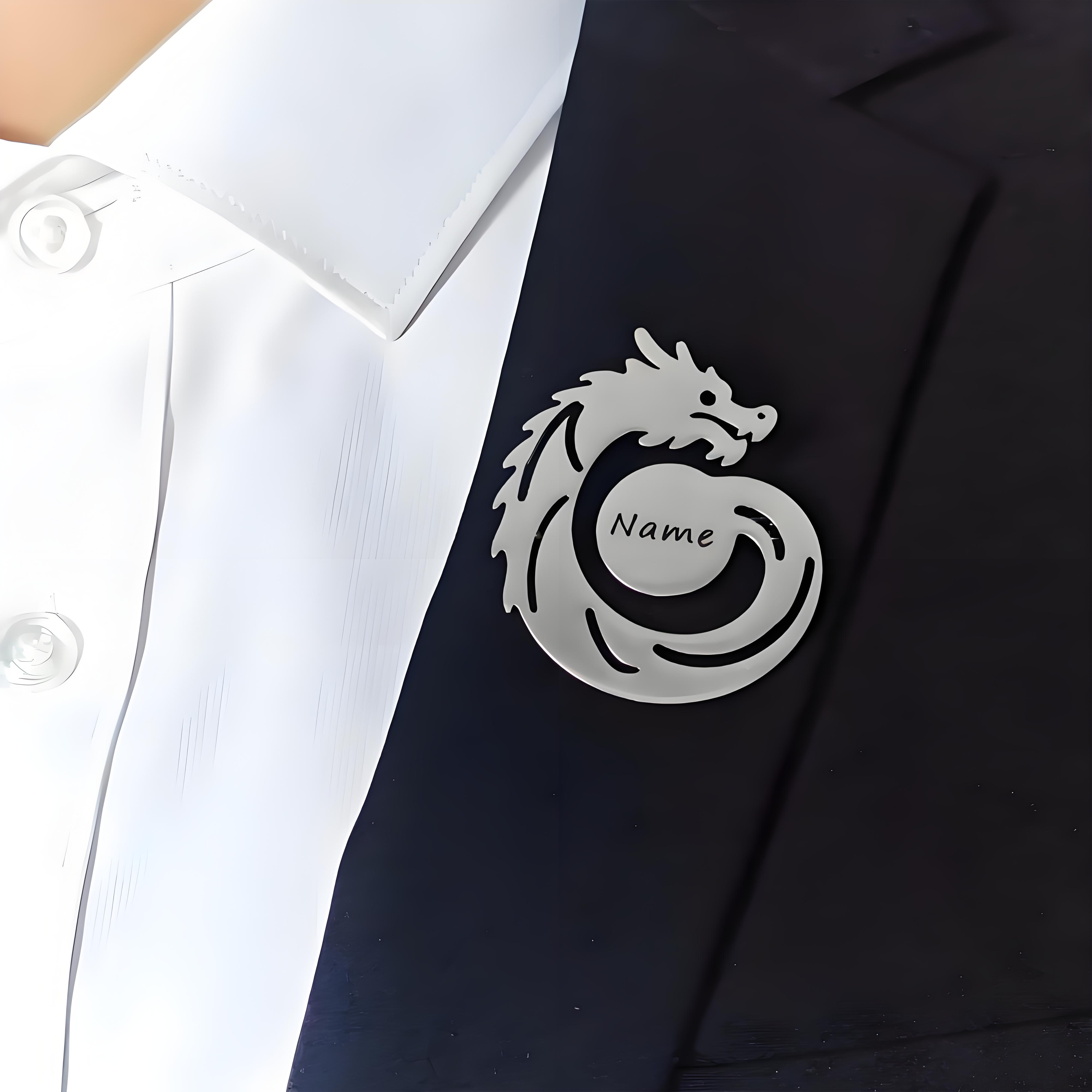 Custom Name Dragon Brooch, Per - Men'S Formal Ethnic Wear 评论和价格