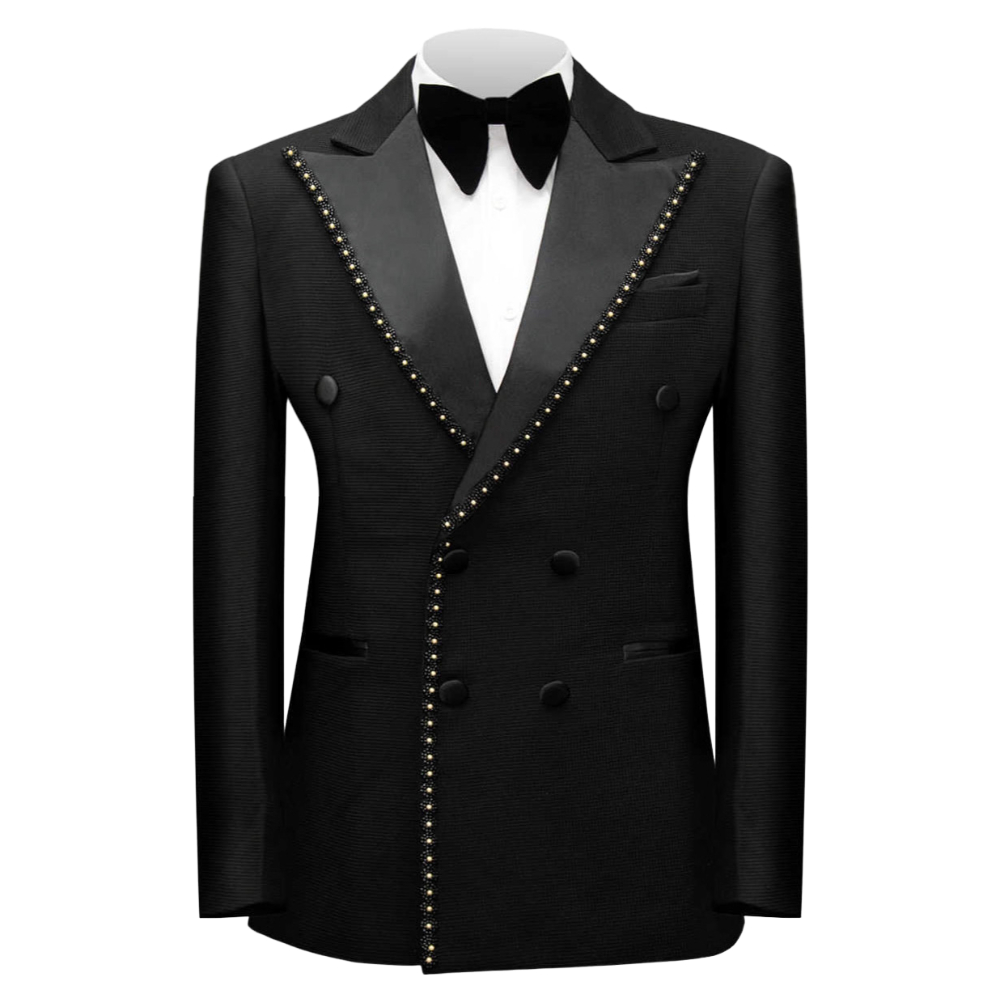 Double Breasted Beaded Formal  - Men Formal Wear Wedding 评论和价格