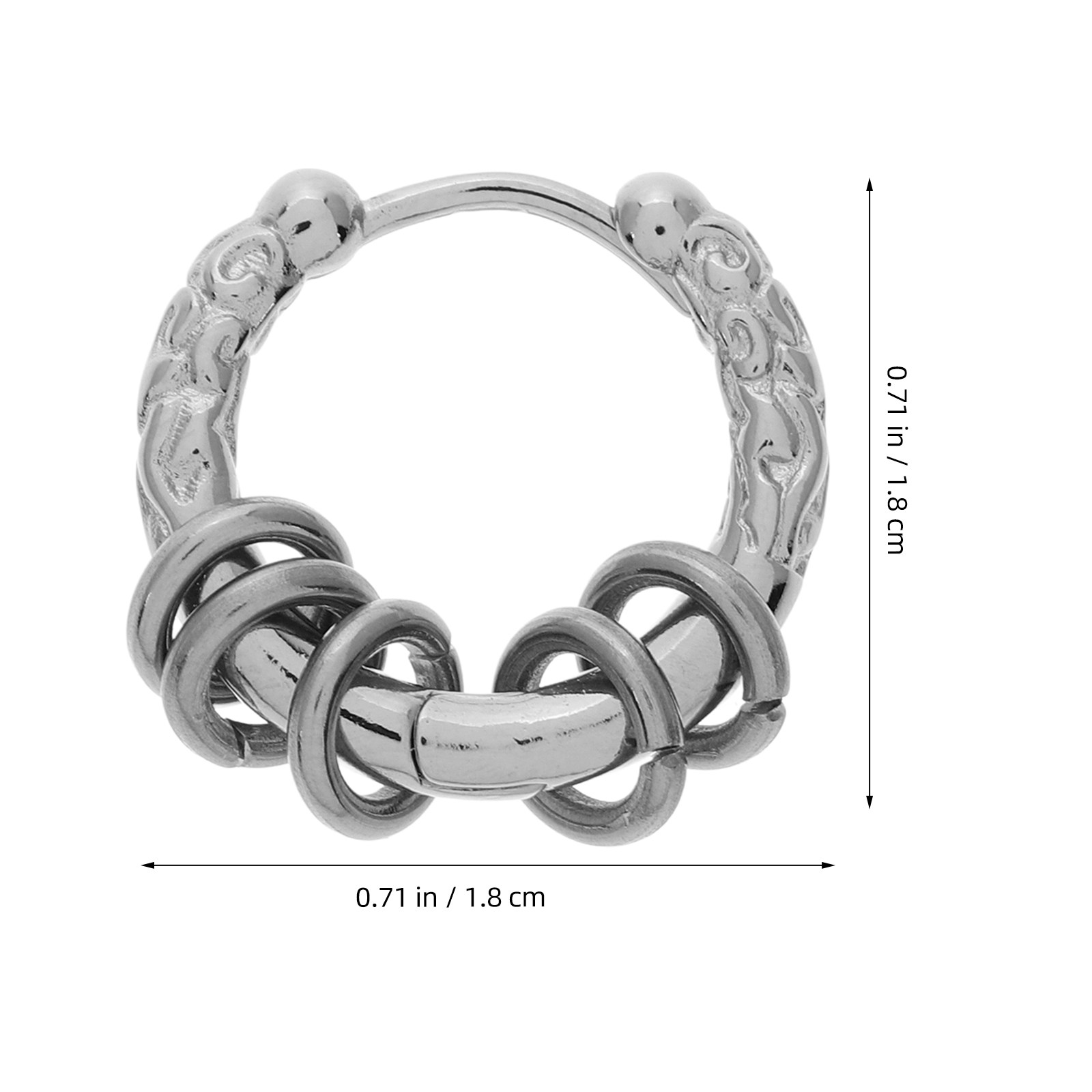 Thick Hoop Earrings for Women  - Men'S Formal Ethnic Wear 评论和价格