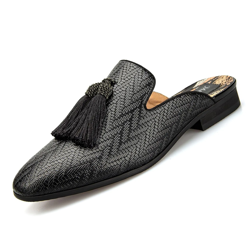 Leather Slippers Breathable Su - Men'S Formal Wear Slippers 评论和价格
