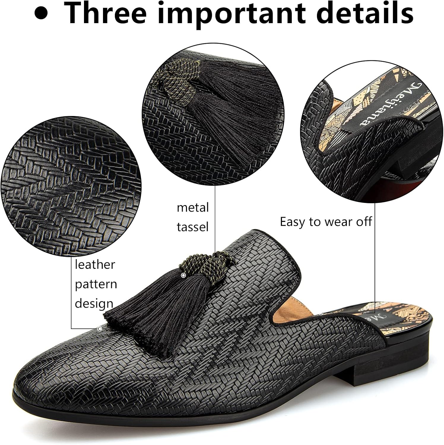 Leather Slippers Breathable Su - Men'S Formal Wear Slippers 评论和价格