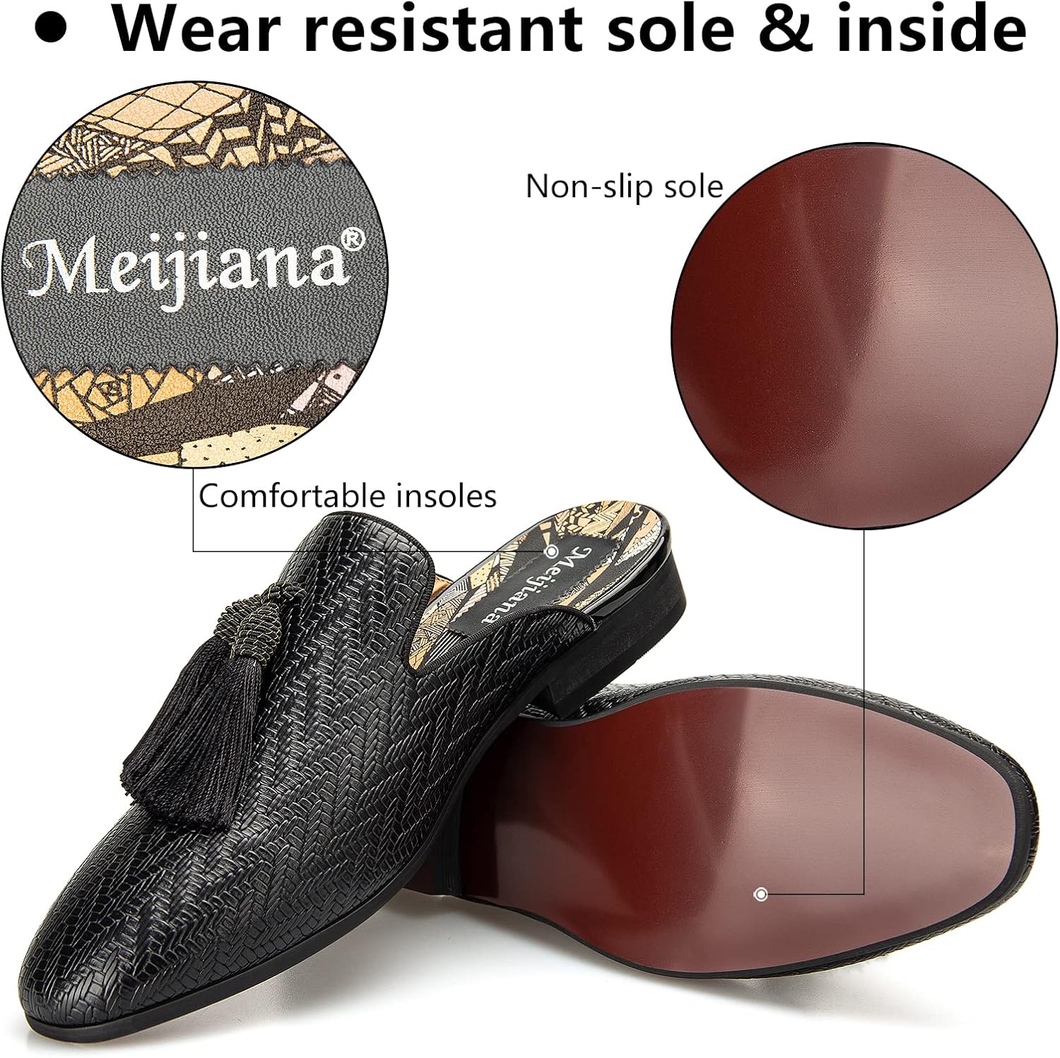 Leather Slippers Breathable Su - Men'S Formal Wear Slippers 评论和价格