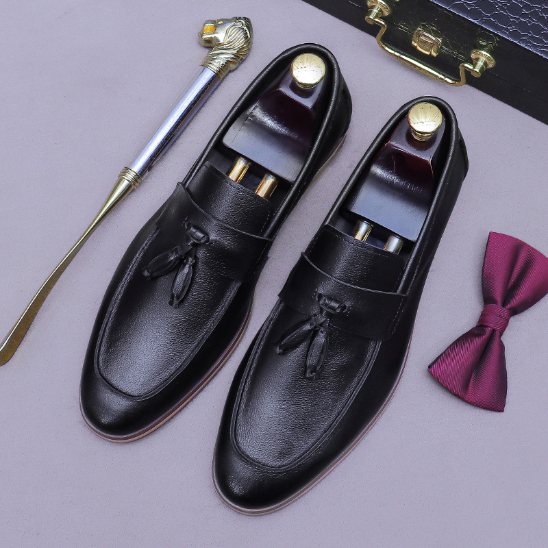 Men Tassel Genuine Leather Loa - Men'S Formal Wear 评论和价格