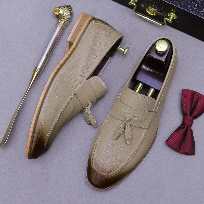 Men Tassel Genuine Leather Loa - Men'S Formal Wear 评论和价格