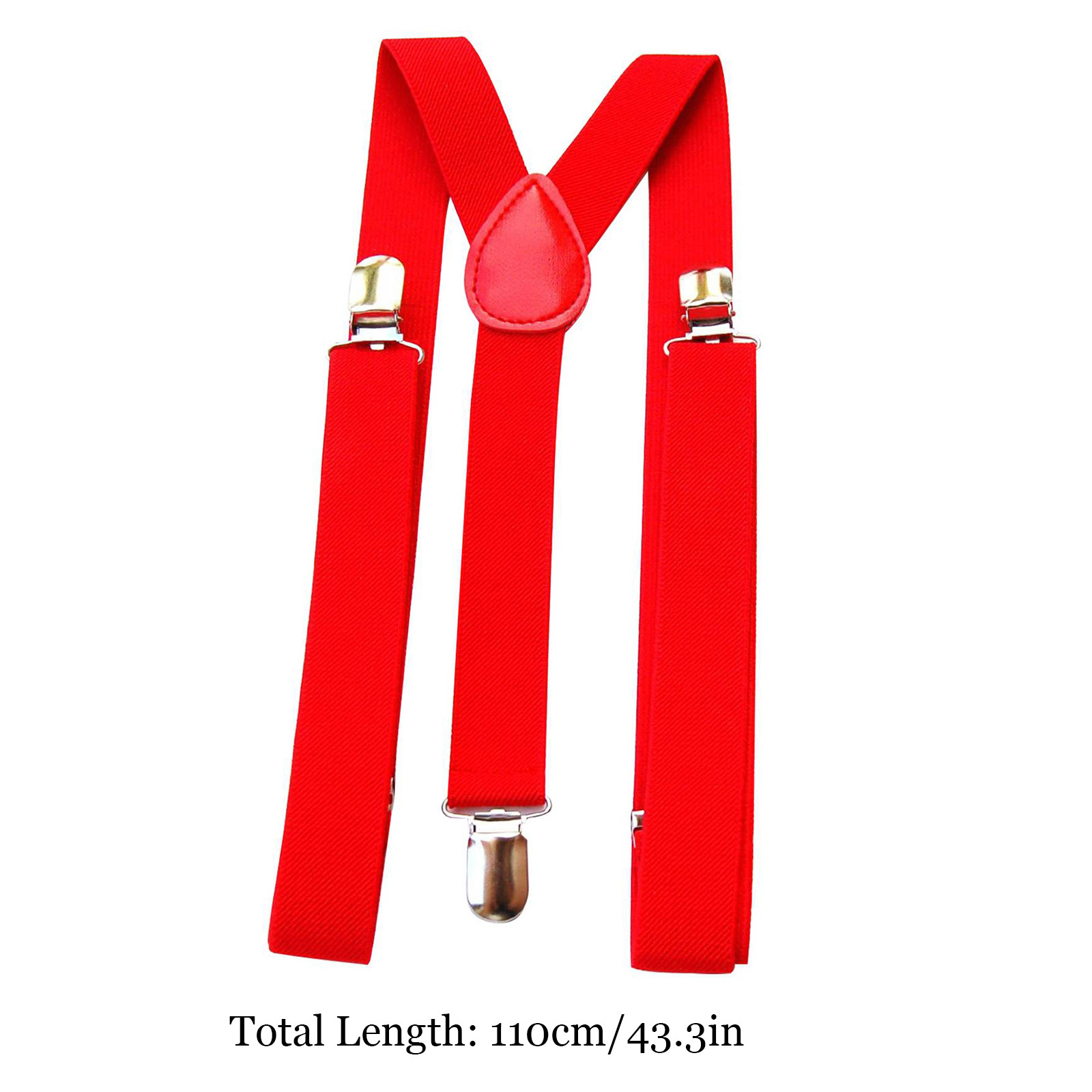 Red Adjustable Suspenders Men  - Men'S Formal Wear With Suspenders 评论和价格